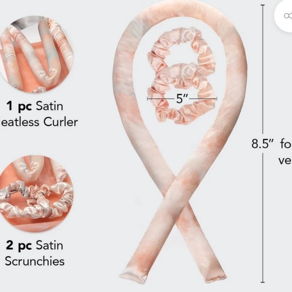 Satin Heatless Curling Iron Set - Picture 4 of 5